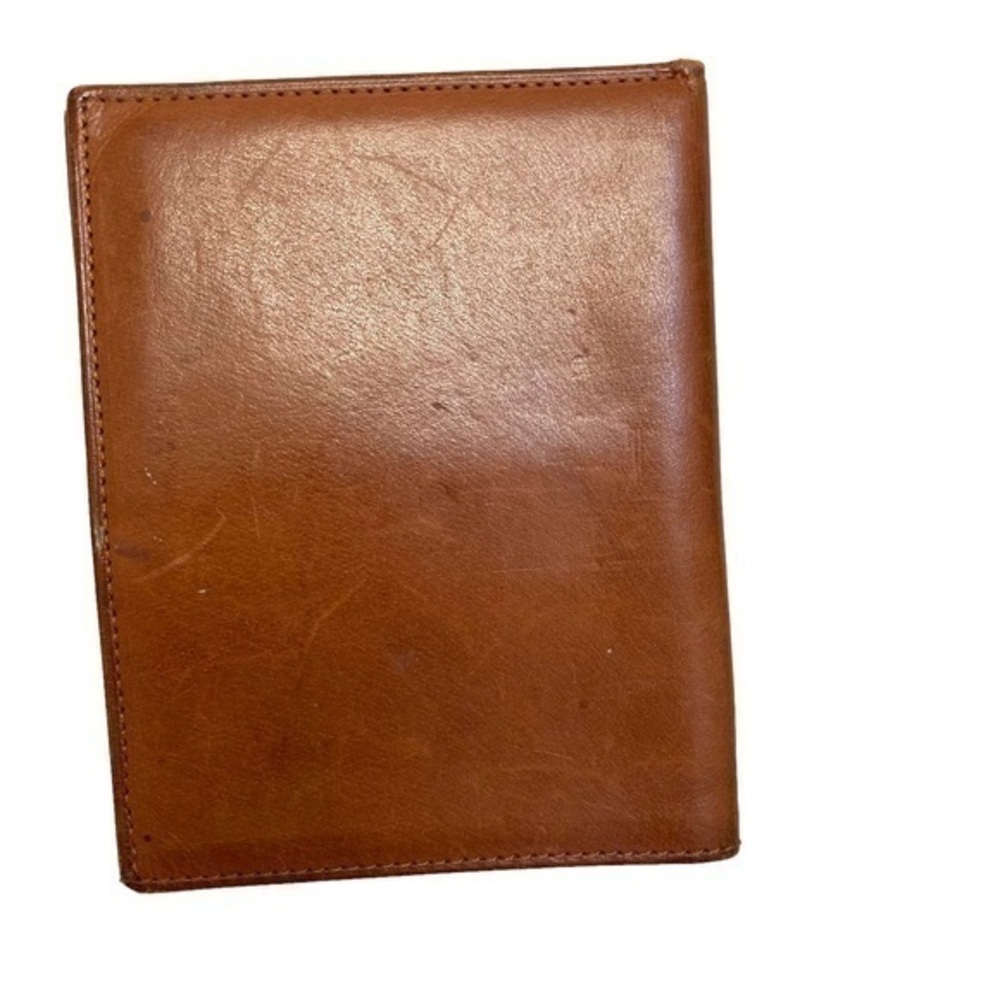 Coach vintage brown leather passport cover travel wallet RARE